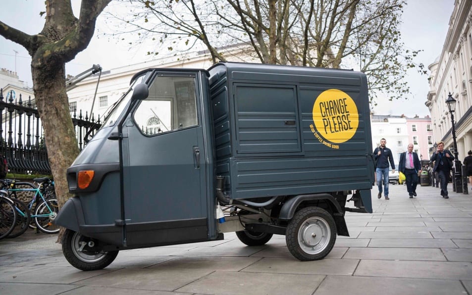 More Piaggio vans built for Change Please as they take off with Virgin ...